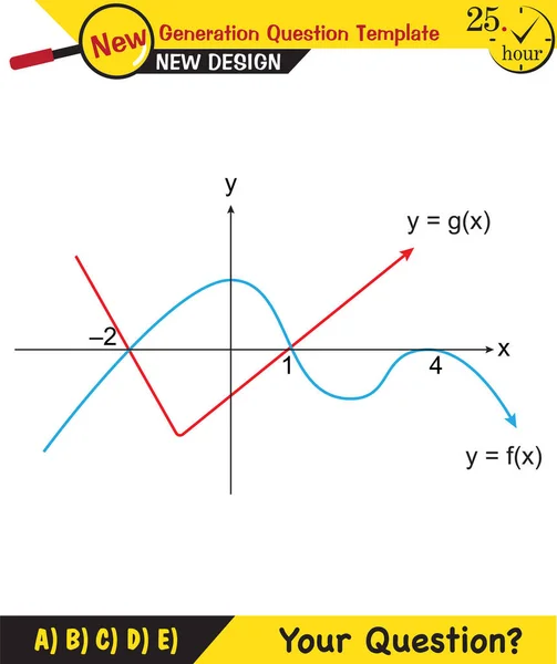 Math Vector Mathematical Function Graph Functions Question Template Next Generation — Vector de stock