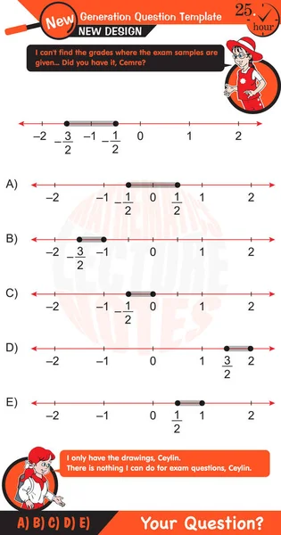 Mathematics Inequalities Inequalities Question Template Next Generation Questions Editable Eps — Image vectorielle