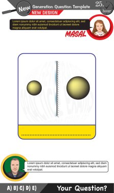 Fizik, Fiziksel kavramlar, lise, ortaokul, sınav soru şablonu, sayısal dersler, sözlü dersler, gelecek nesil problemleri, öğretmenler için, düzenlenebilir, siyah katman,