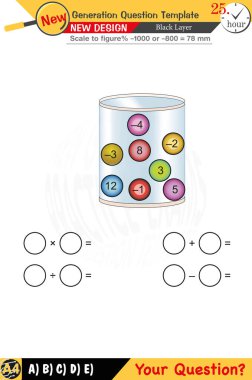 Düzenlenebilir EPS şablonları matematik eğitimine odaklanan öğretmenler için tasarlanmıştır. Bunlar arasında sayısal ve sözlü derslerin yanı sıra yeni nesil problem setleri de yer alıyor. Lise ve ortaokul öğrencileri için uygun, siyah katmanlar içeren tasarımlar