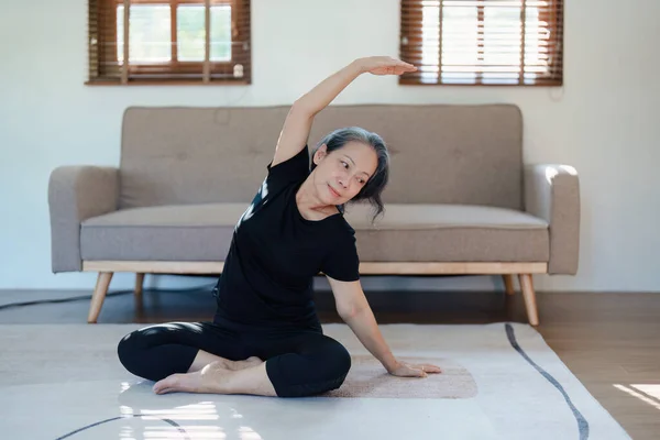 stress relief, muscle relaxation, breathing exercises, exercise, meditation, portrait of Young Asian woman relaxing her body from by practicing yoga