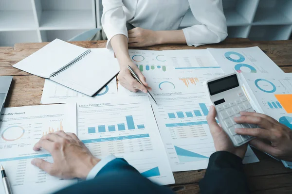 Startup Business Business Advisor Strategy Planning Finance Investment Team Work — Foto de Stock