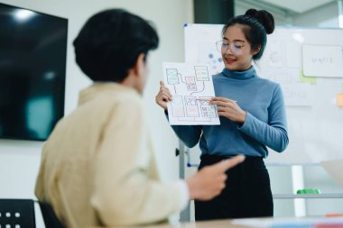 Asyalı yaratıcı takım programlama tasarımcıları, UX UI tasarımının tüm aşamalarında yer almaktadır.