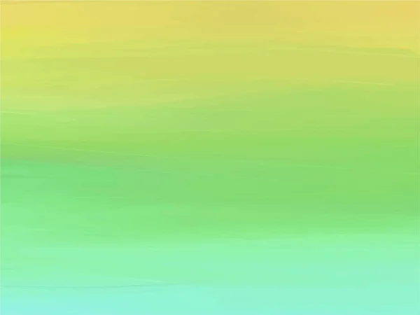油絵タッチグラデーションカラー背景 黄色への緑の色グラデーション 春の花のモチーフ — ストックベクタ