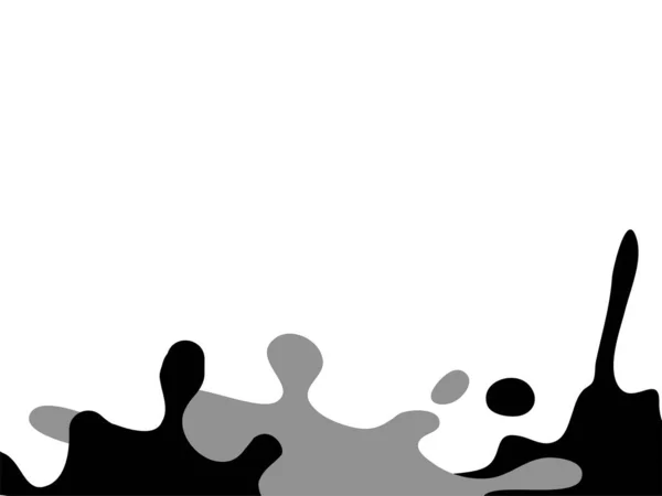 Stänkt Vatten Stänk Monokrom Färg Inramad Bakgrund — Stock vektor