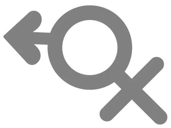 ジェンダーマーク 男性と女性のシンボル付きのデザイン トランスジェンダー — ストックベクタ