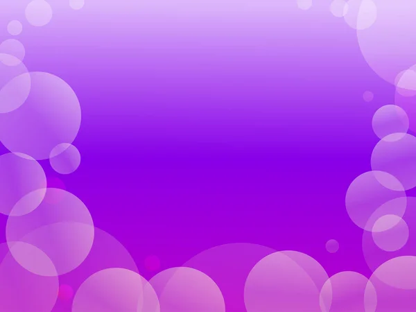 Цветной Градиентный Фон Рамы Большим Количеством Пузырей Разбросанных Вокруг Фиолетовый — стоковый вектор