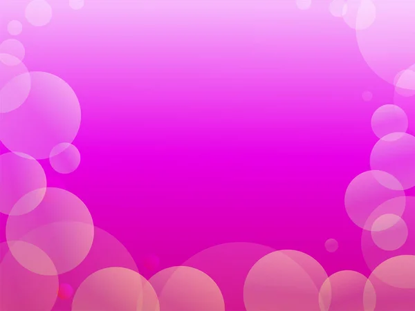 Kleur Verloop Frame Achtergrond Met Veel Bubbels Verspreid Rond Roze — Stockvector