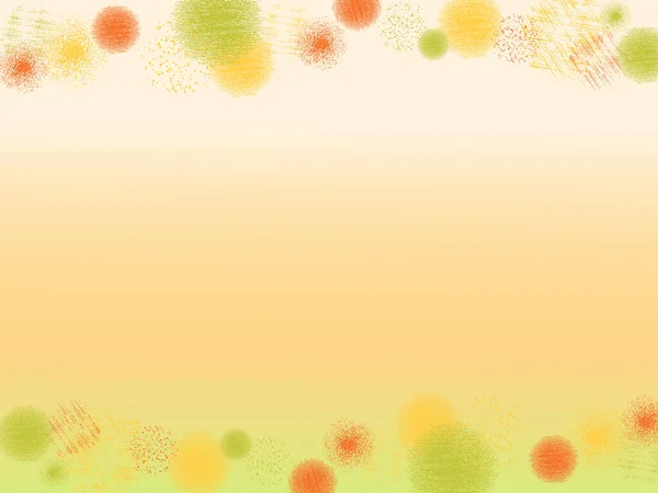 Abstract Circulaire Kleurrijke Frame Achtergrond Warme Herfstkleur — Stockvector