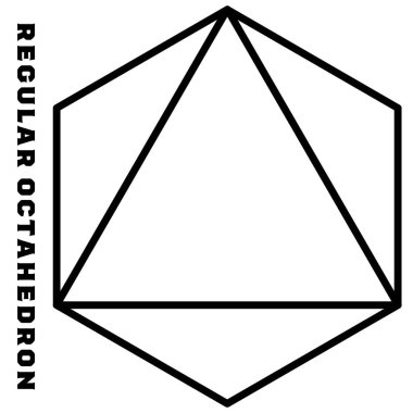 Basit sekizgen çizgi çizimi