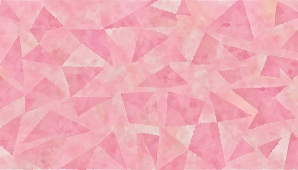 Ilustração Fundo Triângulos Quadrados Rosa Sobreposição — Fotografia de Stock
