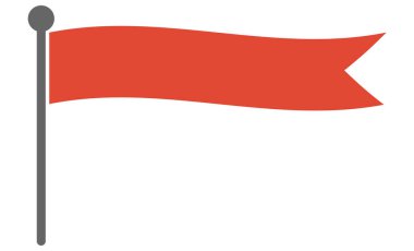 Kırmızı bayrağın metin çerçeve çizimi