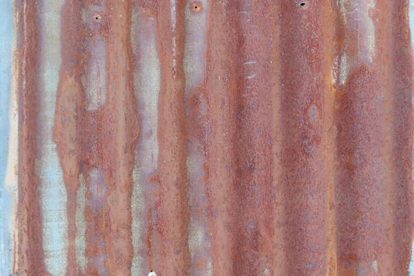 旧的生锈的锌板墙的艺术 — 图库照片