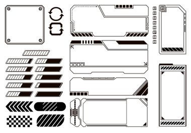 siber punk stili tasarımı ile soyut geleceksel arkaplan