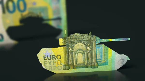 Inversiones Ejército Euro Bill —  Fotos de Stock