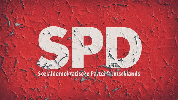 Spd Sozialdemokratische Partei Deutschlands Sociálně Demokratická Strana Německa Německá Sociální — Stock fotografie