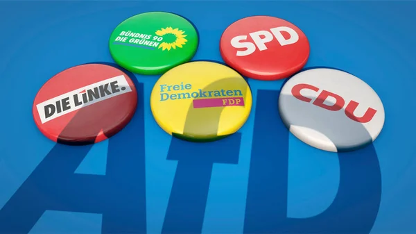 Los Partidos Alemania Sombra Afd —  Fotos de Stock