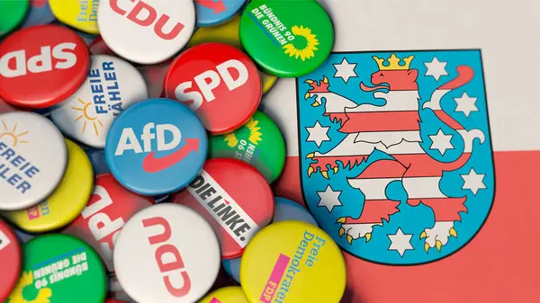 Parteien Zur Wahl Thüringen — Stockfoto