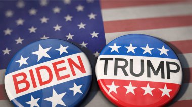 Biden or Trump - presidential election in the USA in 2024 clipart