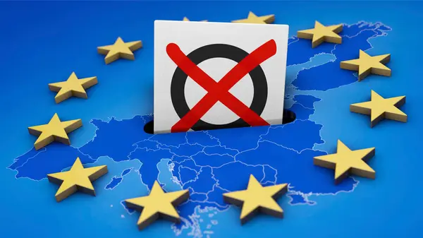 Image Symbolique Élections Parlement Européen Images De Stock Libres De Droits