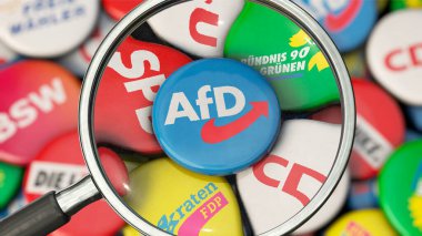 The AfD (German party) in focus clipart
