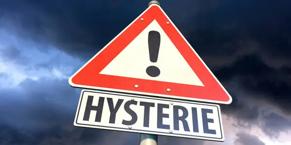 stock image German sign Hysterie (Hysteria)