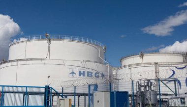 Frankfurt Havaalanı, Almanya 'daki Kerosene tank çiftliği, 07.29.2024