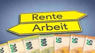 Almanca Arbeit (İş) ve Rente (Emeklilik) kelimeleriyle iletiler)