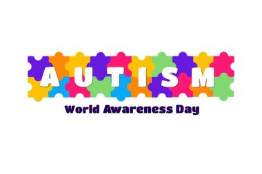 Vector illustration on the theme of World Autism awareness day observed each year on April 2nd clipart