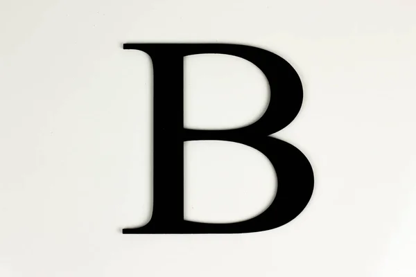 Hoofdletters Zwart Witte Achtergrond Zwarte Letters — Stockfoto