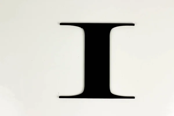Hoofdletters Zwart Witte Achtergrond Zwarte Letters — Stockfoto