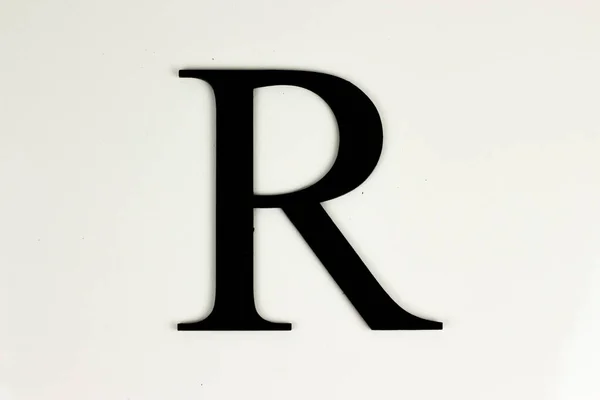 Большие Буквы Черном Белом Фоне Черная Надпись — стоковое фото