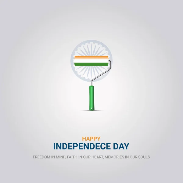 Dzień Niepodległości Indie Sierpnia Wektor Projektu — Wektor stockowy