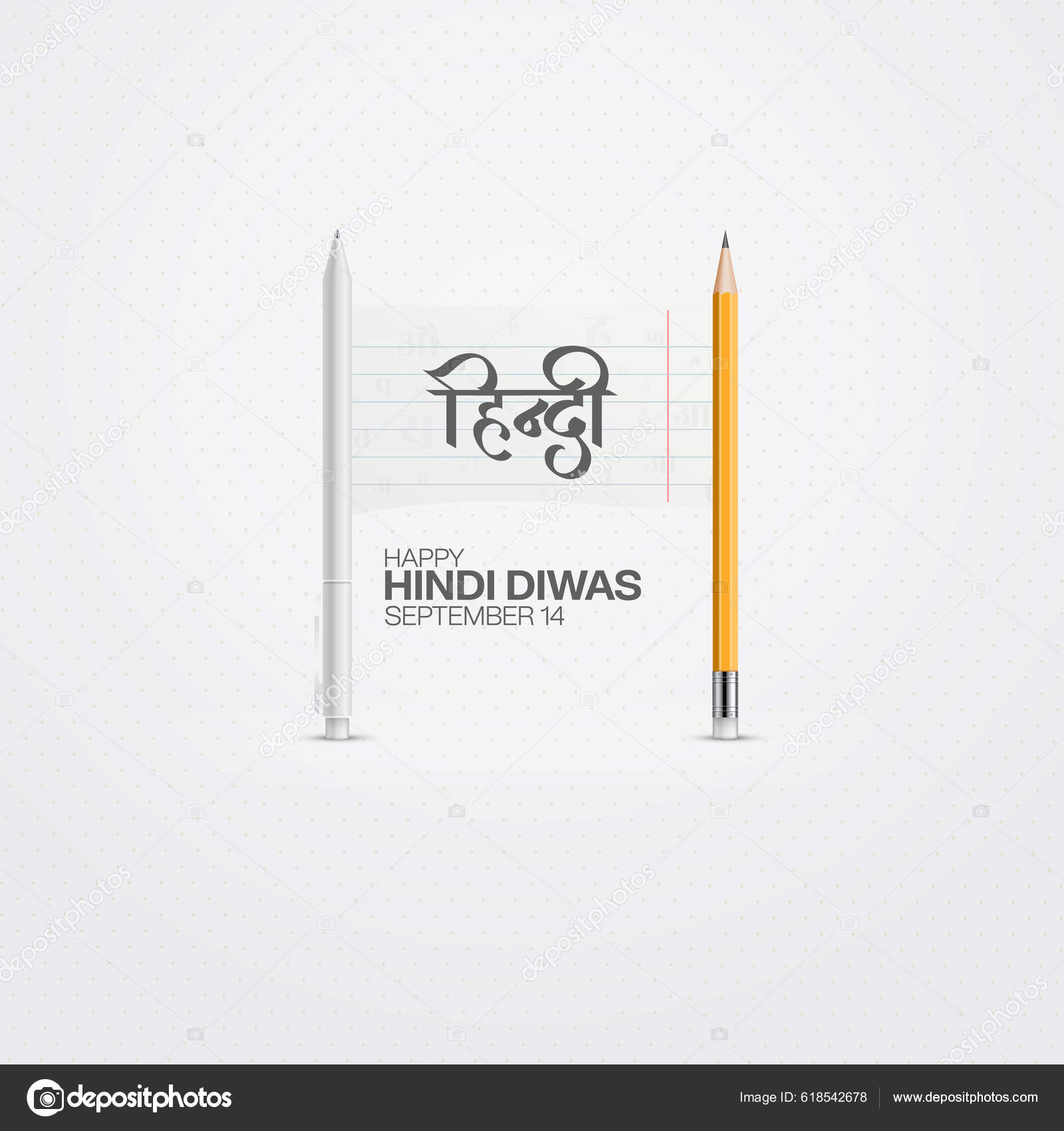 vector-illustration-hindi-diwas-hindi-day-poster-design-text-write