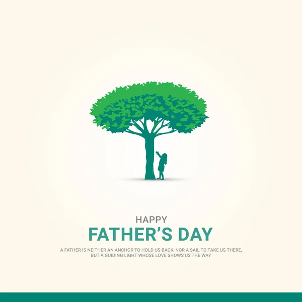 Happy Fathers Day Typography Design Translation Father World Father Day — Stock Vector