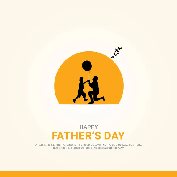 Happy Fathers Day Typography Design Translation Father World Father Day — Stock Vector