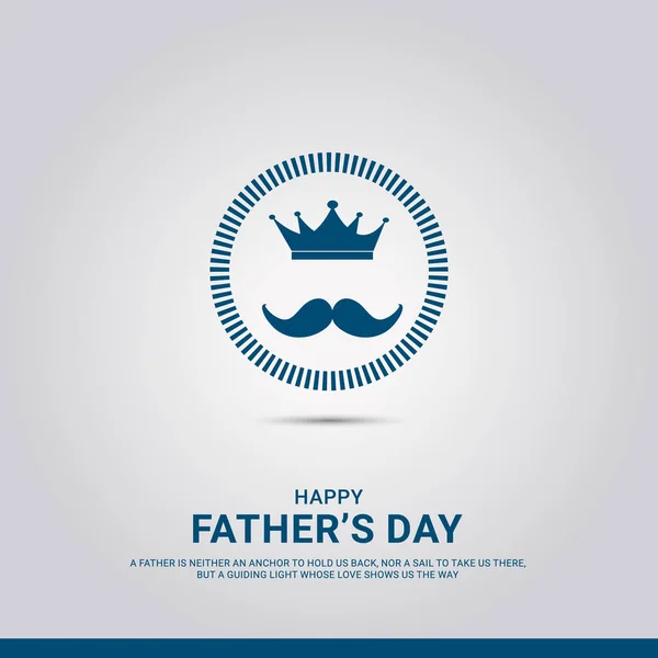 Happy Fathers Day Typography Design Translation Father World Father Day — Stock Vector