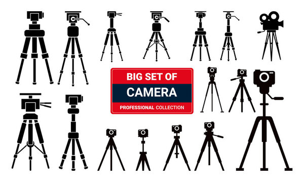 Photo and camera icon set. Icons of photography, image, photo gallery, and photo camera. Diaphragm icon. image, photo gallery Vector illustration.