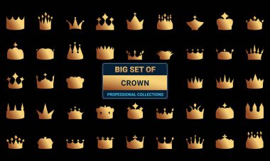 Farklı taç kümelerinin vektör simgeleri