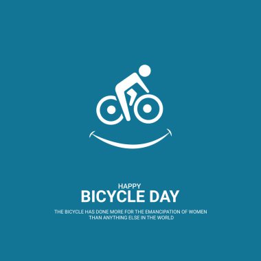 Dünya Bisiklet Günü, 3 Haziran. 3B illüstrasyon