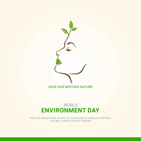 World Environment Day Illustration — 스톡 벡터