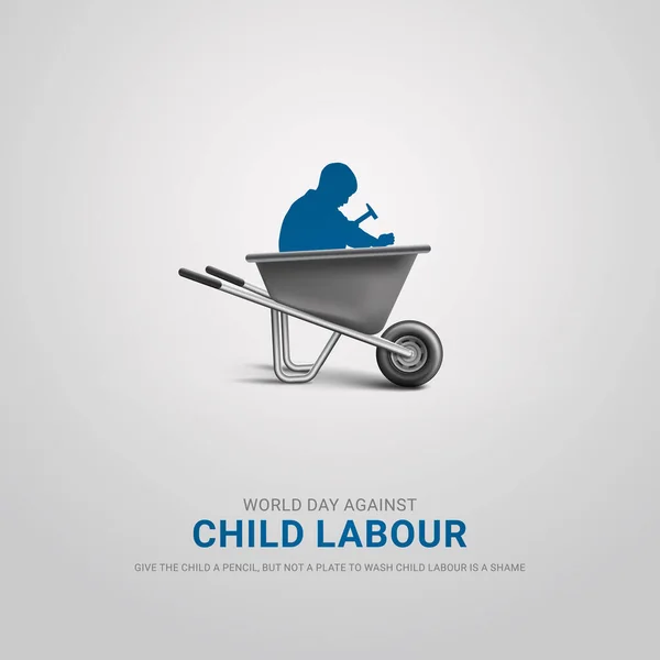 stock vector World day against Child Labor. Anti-child labor day. Stop Child Labor