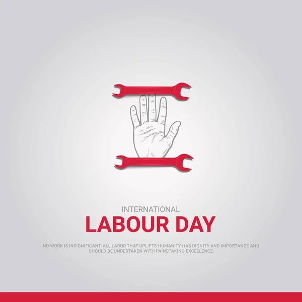 stock vector International Labor Day. Labour day. May 1st. 3D illustration