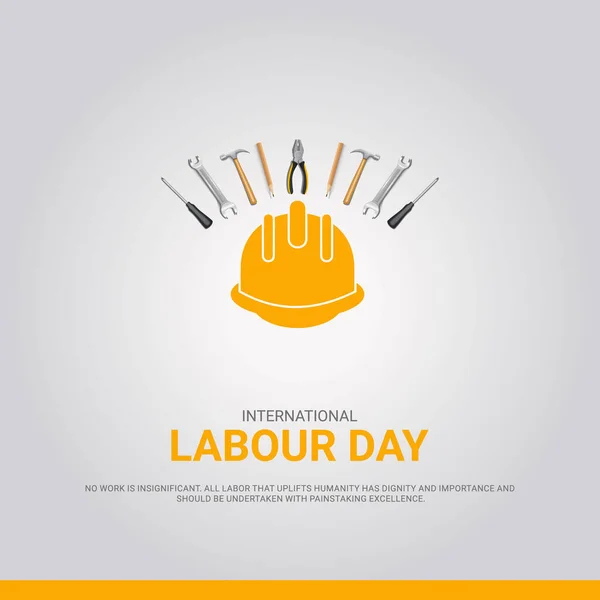 Stock vector International Labor Day. Labour day. May 1st. 3D illustration