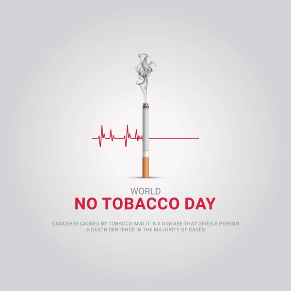 Stock vector World No Tobacco Day. Creative design idea for poster, banner vector art