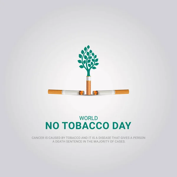 stock vector World No Tobacco Day. Creative design idea for poster, banner vector art