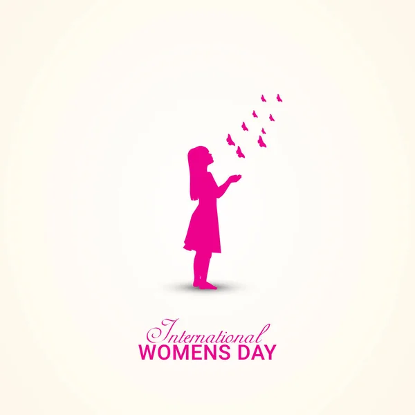 Happy Women Day March — Stock Vector