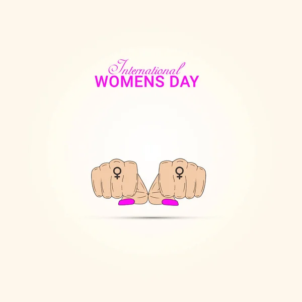 Happy Women Day March — Stock Vector