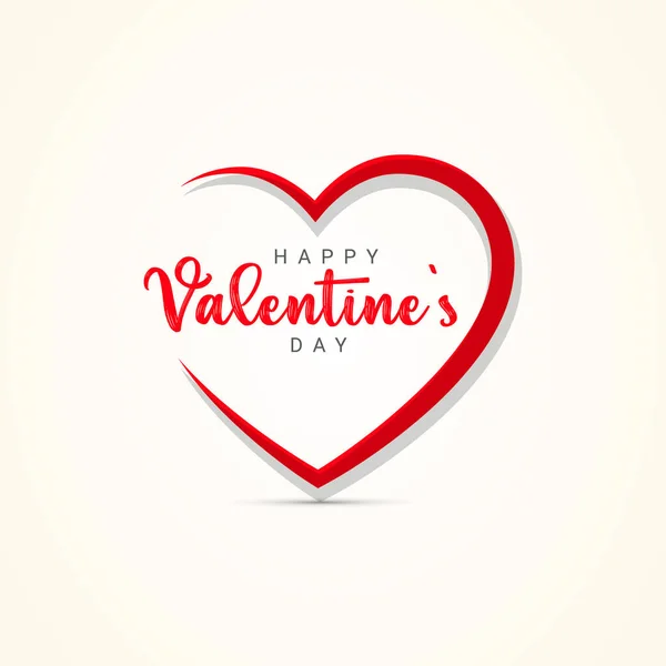 Happy Valentine Day Design Banner Poster Vector Illustration — Stock Vector