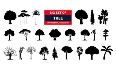 Orman simgesi vektör illüstrasyonu izole edildi